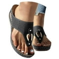 thumbnail image 1 of Dakaela Orthopedic Sandals for Women Wide Width Orthotic Flip Flops Arch Support Wedge Slip on Shoes, 1 of 8