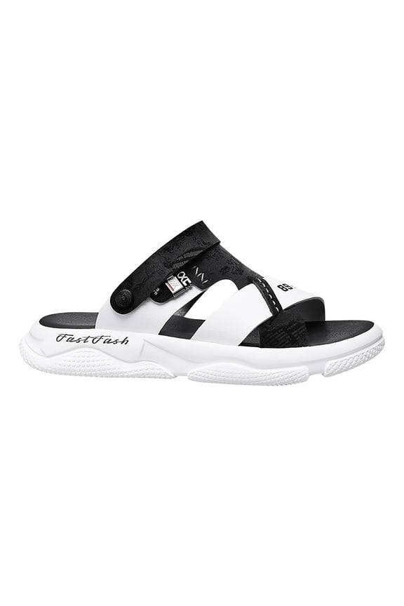 Orthopedic Walking Slide Sandals for Men Open Toe Travel Sport Mules Shoe with Adjustable Strap