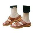 thumbnail image 1 of Dakaela Orthopedic Wedge Sandals for Women Summer Dressy Open Toe Ankle Strap Platform Slide Shoes, 1 of 6