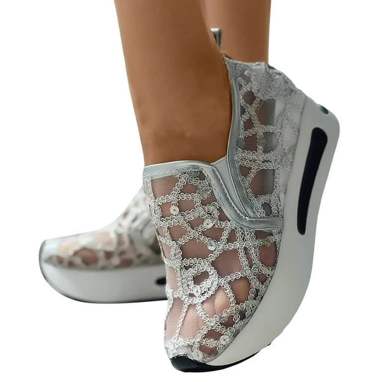 Athletic Shoes Silver Wedges Dsw Dakaela Platform Wedge Sneakers