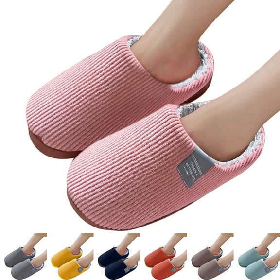 Dakaela Plush Slippers for Women Men Memory Foam Bedroom House Shoes Indoor Outdoor Non Slip Fuzzy Slides Coffee 8
