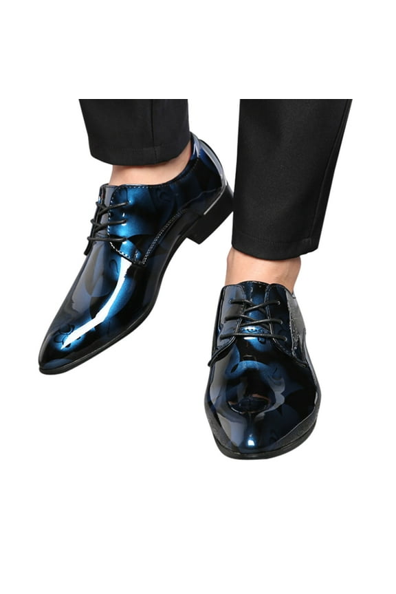 Pointed Toe Dress Oxfords Shoes for Men Monk Strap Work Fashion Casual Slip on Derby Shoe