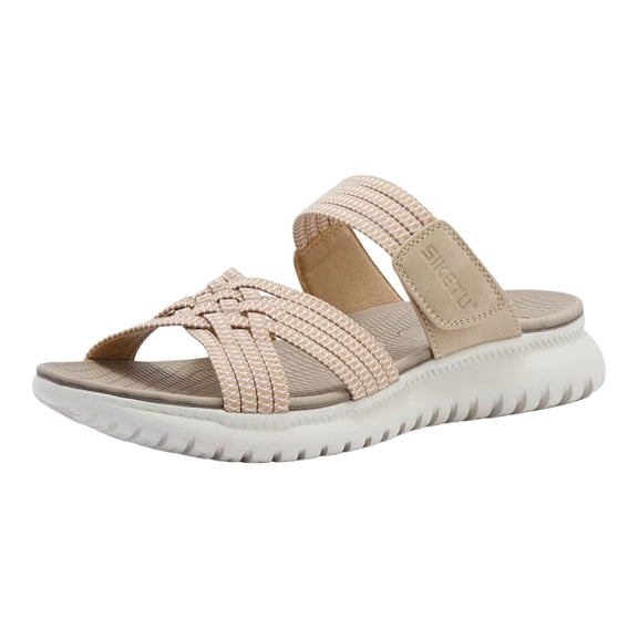 Dakaela Recovery Slides for Women Open Toe Walking Slip on Sandals Arch Support Orthopedic Slippers