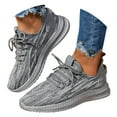thumbnail image 1 of Dakaela Running Shoes for Women Mesh Walking Tennis Shoes Non Slip Gym Workout Fashion Sneakers Grey 6, 1 of 7
