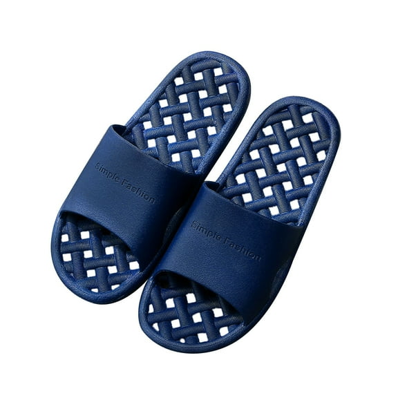 Dakaela Shower Shoes for Men Anti Slip Bathroom Slippers Quick Drying Slide Sandals with Drain Holes