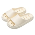 thumbnail image 1 of Dakaela Shower Shoes for Women Men Massage Slides Non Slip Bathroom Slippers with Drain Holes Beige 6, 1 of 5