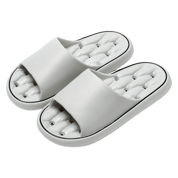 Dakaela Shower Shoes for Women Men Quick Drying Bath Slippers with Drain Hole Soft Cloud Slide Sandals