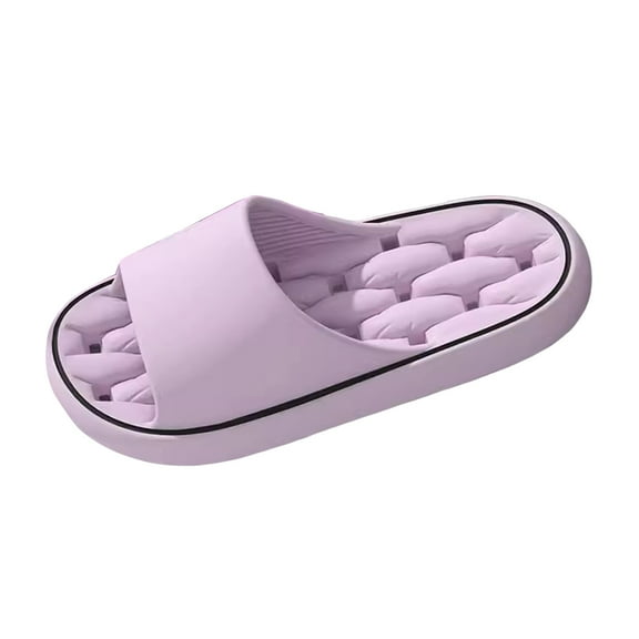 Dakaela Shower Shoes for Women Men Quick Drying Non Slip House Slides Soft Bathroom Slipper Sandals