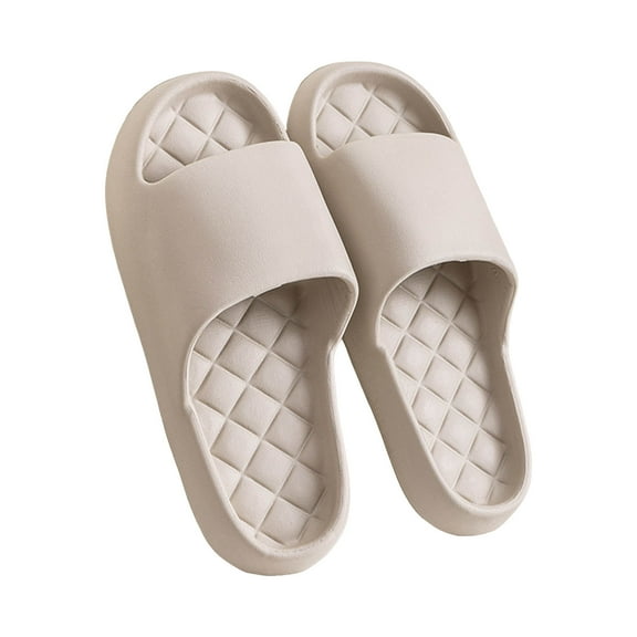 Dakaela Shower Shoes for Women Men Quick Drying Non-Slip Pool Slides Comfortable College Dorm Slippers Beach Sandals Khaki 8