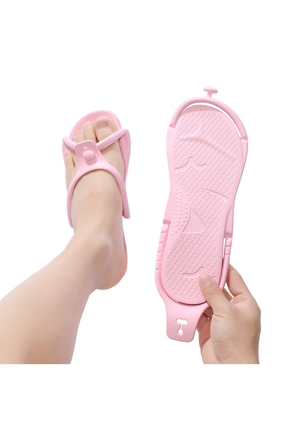 Shower Shoes for Women Travel Folding Slides Sandals Portable Hotel Spa Slippers Flip Flops