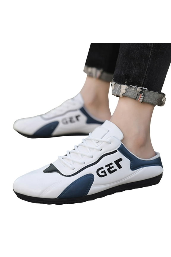 Slip on Mules Clogs for Men Sport Open Back Walking Shoes Breathable Closed Toe Slide Slippers