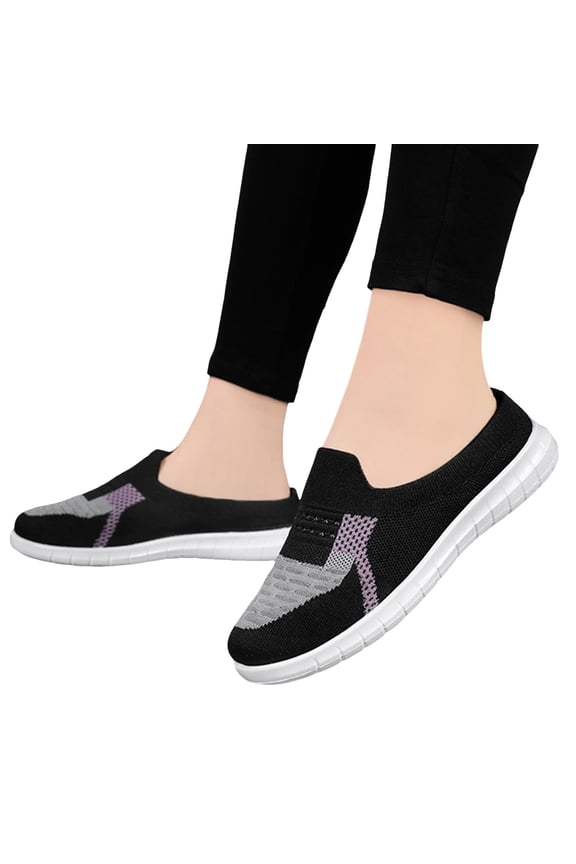 Slip on Mules Clogs for Womens Light Open Back Comfort Walking Shoes Mesh Slippers Purple 8