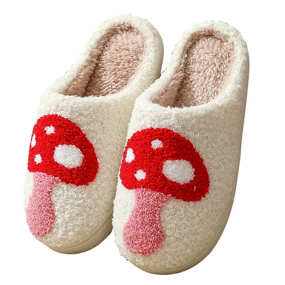 Dakaela Slippers for Women Men Winter Fluffy Plush House Shoes Cute Warm Indoor Outdoor Slip on Slides