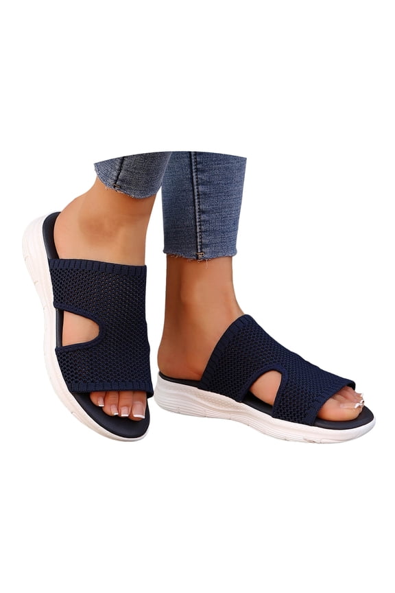 Sport Sandals for Women Arch Support Orthopedic Walking Slides Plantar Fasciitis Summer Beach Slippers
