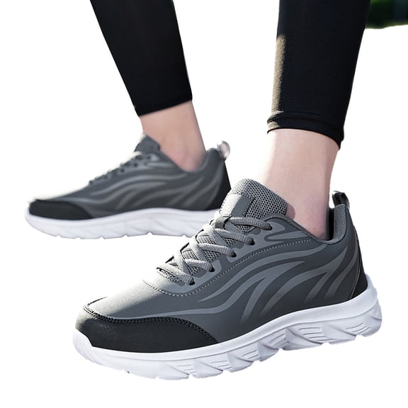 Dakaela Steel Toe Work Shoes for Men Comfortable Hiking Walking Sneakers Running Tennis Shoes Grey 11