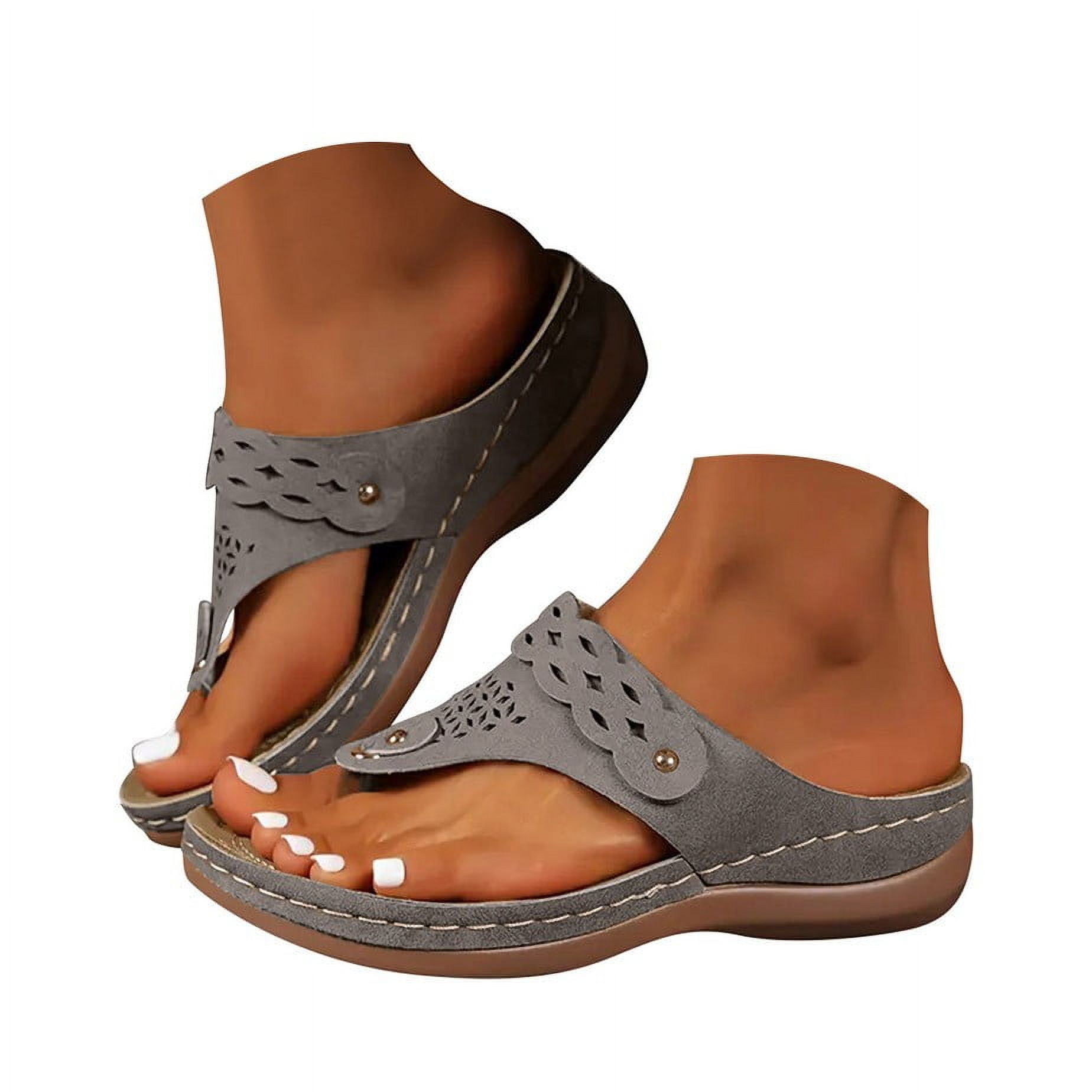 HYCLES Flip Flops Men Comfort Thong With Arch Support Shoes