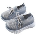 thumbnail image 1 of Dakaela Toddler Baby Boy Girl Shoes Breathable Mesh Tennis Walking Sneakers Little Kids Barefoot Slip on Sock Shoes Grey Size 10, 1 of 7