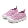 thumbnail image 1 of Dakaela Toddler Boy Girl Mesh Sneakers 3-12Months Baby Knitted Walking Slip on Shoes 3T 4T Little Kid Breathable Soft Sole Outdoor Shoes Pink Size 4.5, 1 of 8