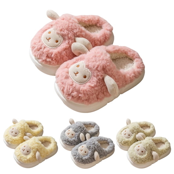 Dakaela Toddler Slippers Boys Girls Cartoon Animal Plush Home Shoes 3T 4T 5T Memory Foam Cute Winter Indoor Outdoor Slides Green 12