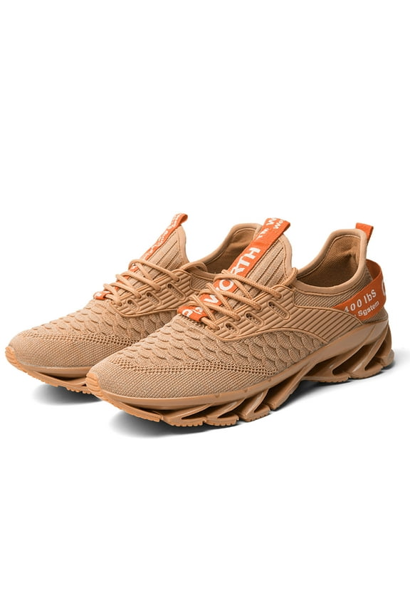 Walking Shoes for Men Women Slip on Running Sneakers for Athletic Workout Gym Jogging Khaki 9.5