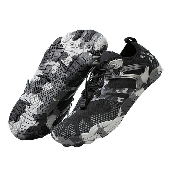 Dakaela Water Shoes Mens Womens Barefoot Shoes Quick Dry Aqua Outdoor Sports Hiking Sneakers Black 8