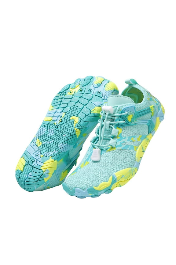 Water Shoes Mens Womens Barefoot Shoes Quick Dry Aqua Outdoor Sports Hiking Sneakers Green 6