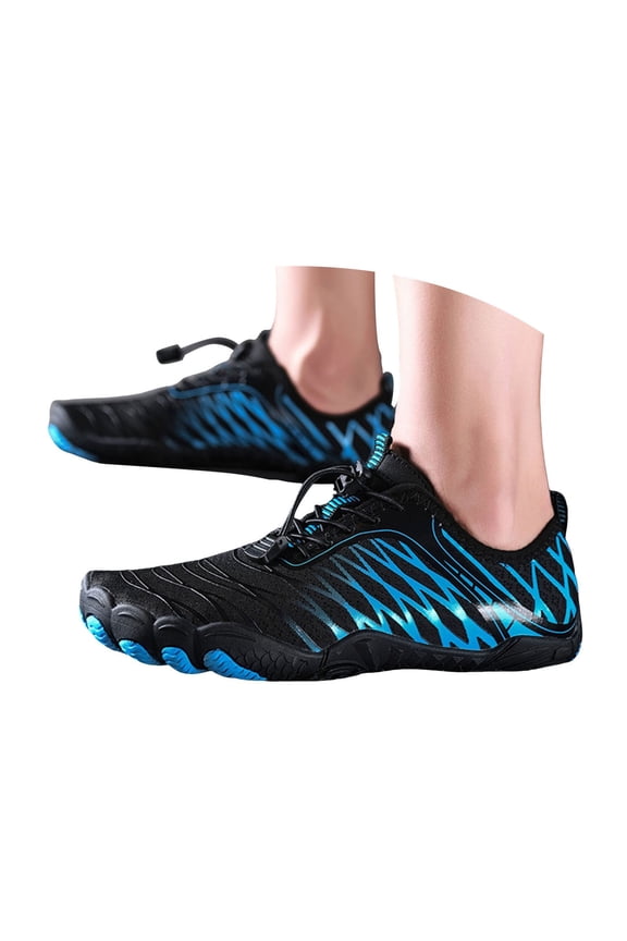 Water Shoes for Men Women Quick Dry Swim Barefoot Sneakers for Fishing Surfing Walking Blue 10.5