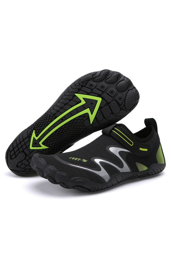 Water Shoes for Men Women Swim Beach Hiking Barefoot Socks Quick Dry Aqua Sneakers Black 5.5