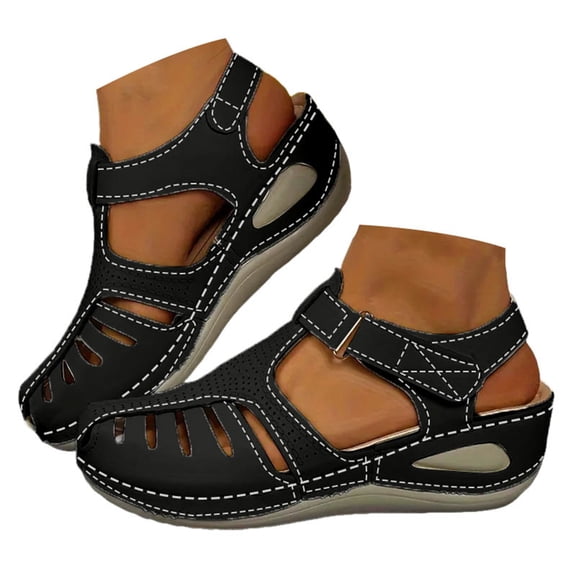 Dakaela Wedge Sandals Women Arch Support Orthopedic Walking Shoes Platform Summer Slip on Slides