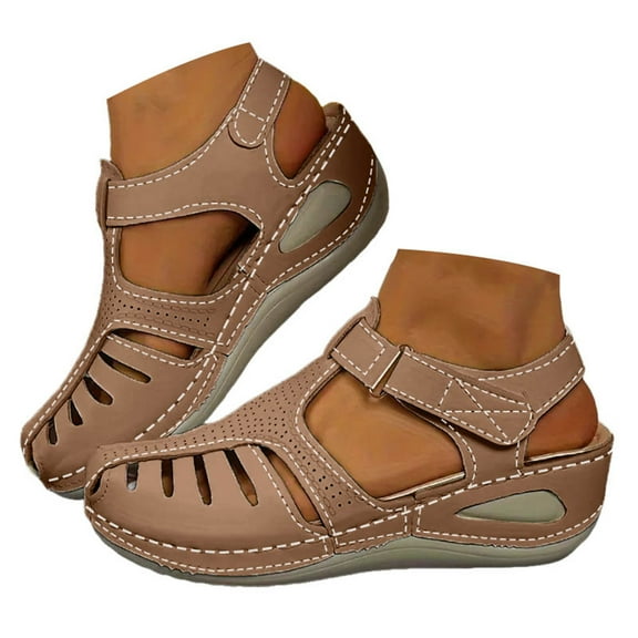 Dakaela Wedge Sandals Women Arch Support Orthopedic Walking Shoes Platform Summer Slip on Slides