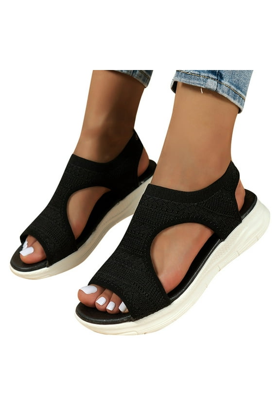 Women Walking Sandals Arch Support Orthotic Open Toe Sport Running Shoes Sneakers Sizes 6-9