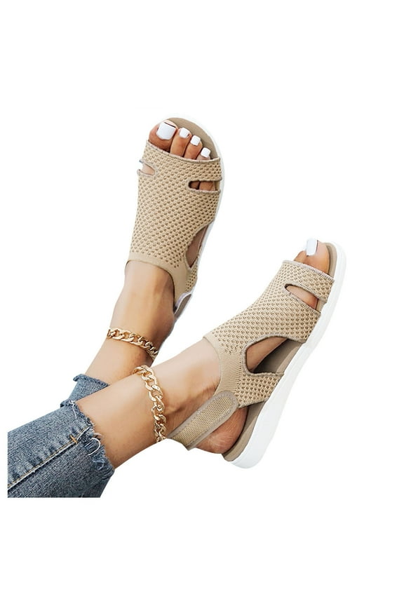 Women Walking Sandals Arch Support Orthotic Open Toe Sport Shoes for Athletic Summer Beach