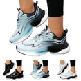 thumbnail image 1 of Dakaela Women's Air Cushion Running Shoes Athletic Tennis Fashion Sneakers Arch Support Jogging Workout Walking Shoes Black 6.5, 1 of 7