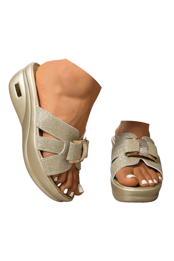 Platform Sandals for Women Recovery Orthopedic Walking Slides Wide Width Summer Casual Shoes