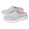 thumbnail image 1 of Dakaela Women's Casual Slip on Shoes Breathable Backless Walking Sneakers Closed Toe Mules Pink 9, 1 of 9