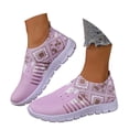 thumbnail image 1 of Dakaela Women's Embroidery Walking Shoes Mesh Breathable Slip On Tennis Sneakers Comfortable Lightweight Work Nurse Loafers,Red 9, 1 of 8