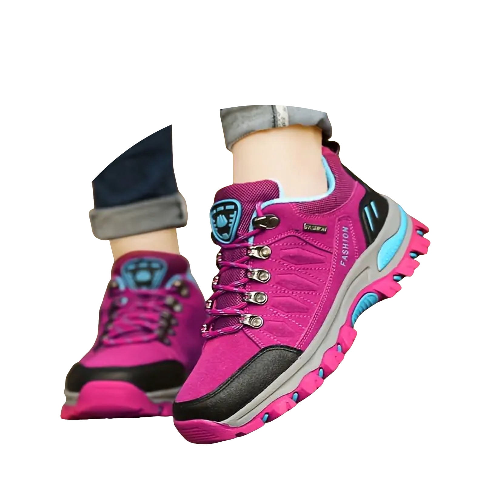 Dakaela Women's Hiking Boots Waterproof Non Slip Walking Shoes Comfortable Outdoor Backpacking Sneakers