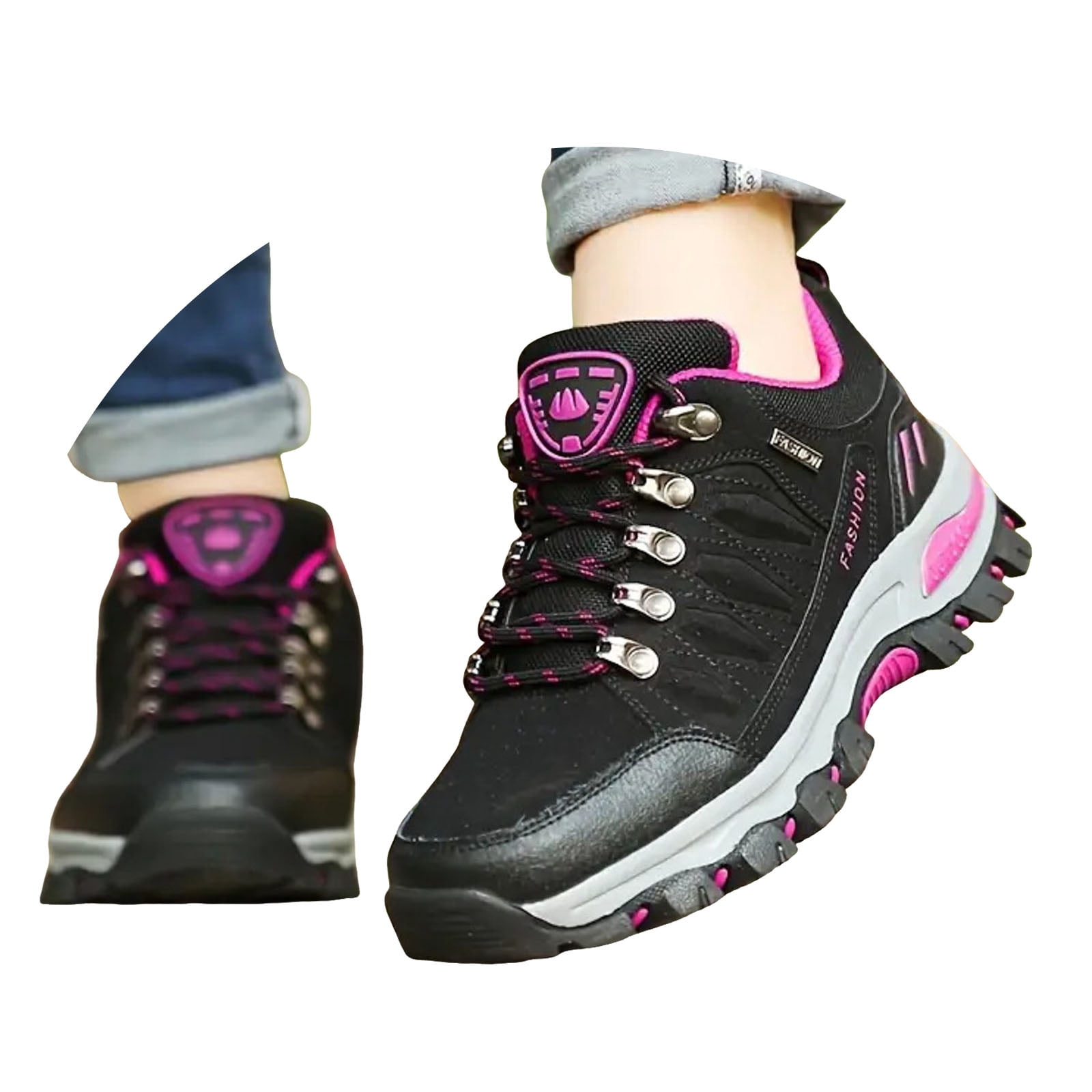 Dakaela Women's Hiking Boots Waterproof Non Slip Walking Shoes Comfortable Outdoor Backpacking Sneakers