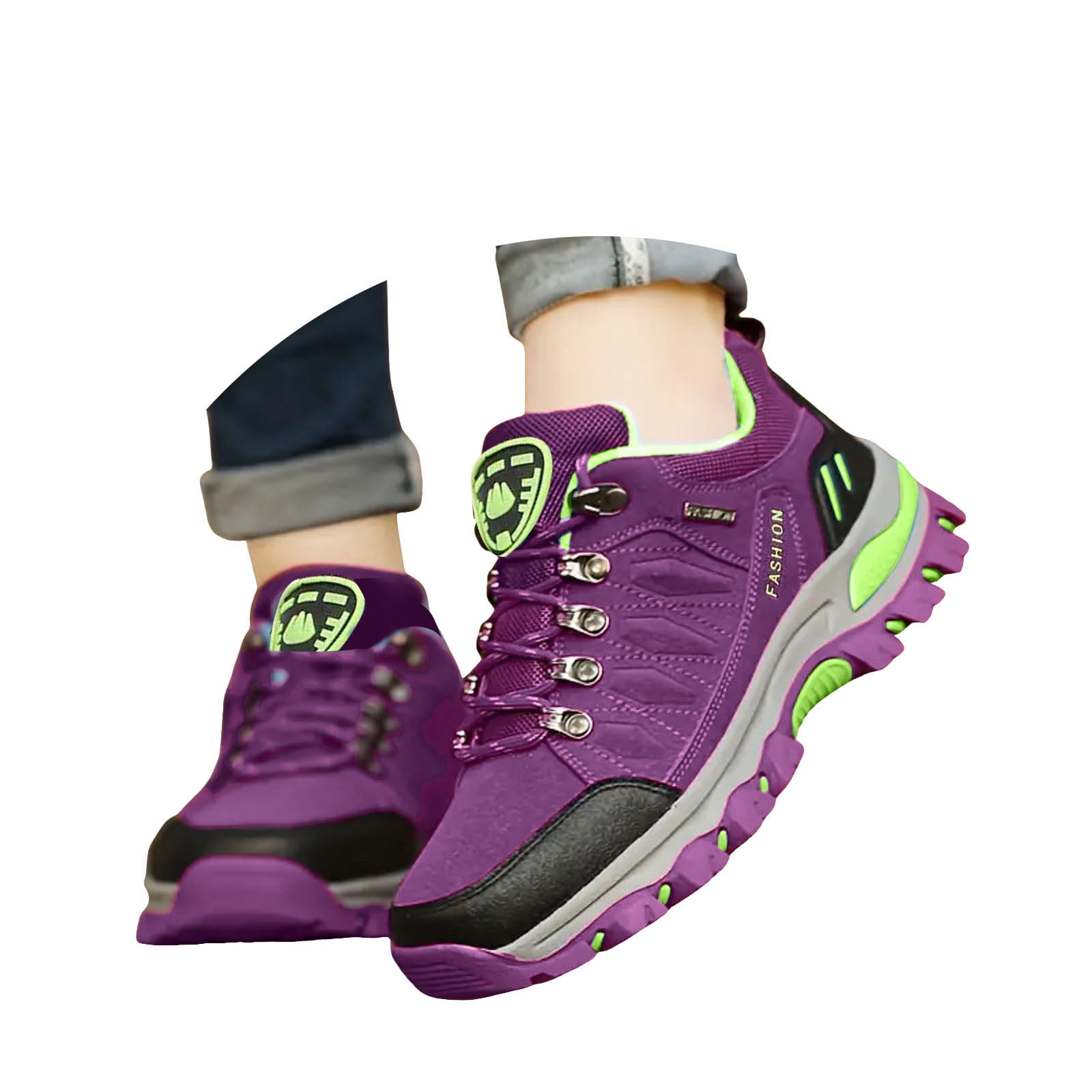 Dakaela Women's Hiking Boots Waterproof Non Slip Walking Shoes Comfortable Outdoor Backpacking Sneakers