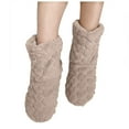 thumbnail image 1 of Dakaela Women's Men's Fuzzy Bootie Slippers Soft Cozy Plush Floor Socks Booties Fleece Lined Warm Winter House Shoes Red Size 5.5, 1 of 7