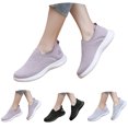thumbnail image 1 of Dakaela Women's Mesh Flats Shoes Breathable Casual Slip on Walking Shoes Workout Gym Athletic Tennis Running Sneakers, 1 of 9