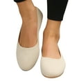 thumbnail image 1 of Dakaela Women's Mesh Flats Shoes Breathable Slip on Nursing Walking Loafers Ballet Dance Shoe Beige 8, 1 of 7