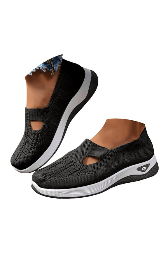 Women's Orthopedic Shoes Arch Support Walking Loafers Breathable Soft Slip on Sneakers