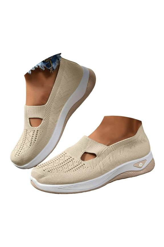 Women's Orthopedic Shoes Arch Support Walking Loafers Breathable Soft Slip on Sneakers