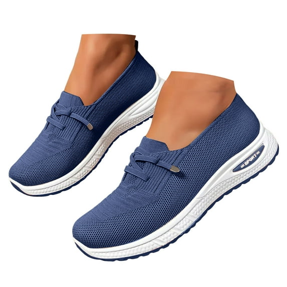 Dakaela Women's Orthopedic Walking Shoes 2025 Wide Width Diabetic Slip on Sneakers with Arch Support