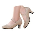 thumbnail image 1 of Dakaela Women's Pumps Close Toe Low Heel Dress Mary Jane Shoes Office Work Church Wedding Pumps, 1 of 8