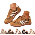 thumbnail image 1 of Dakaela Women's Retro Fashion Sneakers Classic Leopard Casual Running Walking Shoes Memory Foam Non Slip Gym Workout Trainers Black Size 5.5, 1 of 9