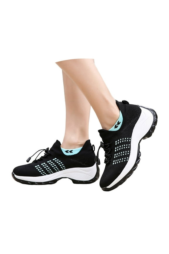 Women's Running Shoes Plantar Fasciitis Orthopedic Slip on Sneakers Air Cushion Tennis Sport Shoe
