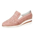 thumbnail image 1 of Dakaela Women's Slip on Casual Shoes Rhinestone Canvas Loafers Running Walking Wedge Sneakers Pink 8.5, 1 of 4