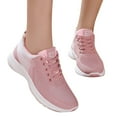 thumbnail image 1 of Dakaela Women's Slip on Walking Shoes Comfort Athletic Workout Cross Training Fashion Sneakers Pink 7.5, 1 of 5